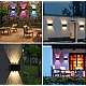 Lampa solara de perete 6 LED lumina RGB multicolora Lampa solara de perete 6 LED lumina RGB multicolora