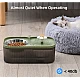 Fantana de apa si castron pisici 3L cu bol din otel inoxidabil Fantana de apa si castron pisici 3L cu bol din otel inoxidabil