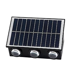 Lampa solara de perete 6 LED lumina calda