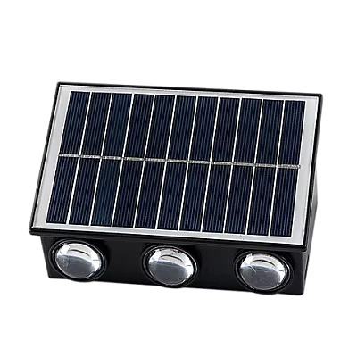 Lampa solara de perete 6 LED lumina calda Lampa solara de perete 6 LED lumina calda