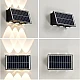 Lampa solara de perete 6 LED lumina calda Lampa solara de perete 6 LED lumina calda
