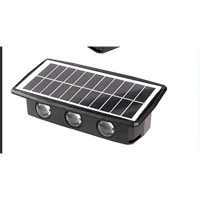 Lampa solara de perete 6 LED lumina calda Lampa solara de perete 6 LED lumina calda