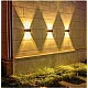 Lampa solara de perete 6 LED lumina calda Lampa solara de perete 6 LED lumina calda
