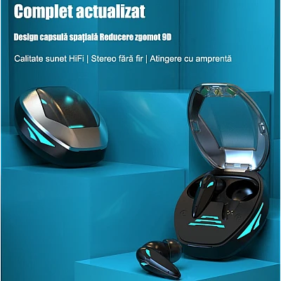 Casti wireless profesionale TG09 sunet de definitie ridicat si control tactil Casti wireless profesionale TG09 sunet de definitie ridicat si control tactil
