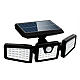 Lampa Solara Tripla cu Panou Solar Incorporat 74 LED SMD Reglabila 360 grade FL 1725A