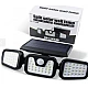 Lampa Solara Tripla cu Panou Solar Incorporat 74 LED SMD Reglabila 360 grade FL 1725A