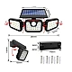 Lampa Solara Tripla cu Panou Solar Incorporat 74 LED SMD Reglabila 360 grade FL 1725A