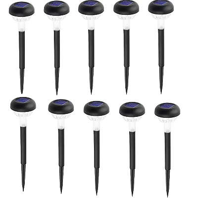 Set 10 lampi solare cu iluminare floare colorata 30 cm Set 10 lampi solare cu iluminare floare colorata 30 cm