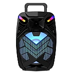 Boxa portabila ZQS 15109 cu bluetooth microfon wireless led RGB stil Troller