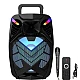 Boxa portabila ZQS 15109 cu bluetooth microfon wireless led RGB stil Troller Boxa portabila ZQS 15109 cu bluetooth microfon wireless led RGB stil Troller
