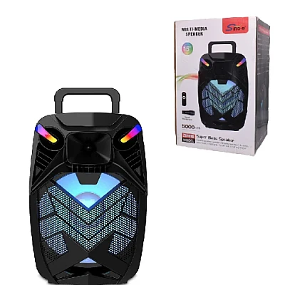 Boxa portabila ZQS 15109 cu bluetooth microfon wireless led RGB stil Troller Boxa portabila ZQS 15109 cu bluetooth microfon wireless led RGB stil Troller