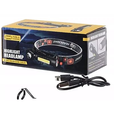 Lanterna de cap model 212 cu incarcare USB Type C