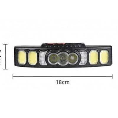 Lanterna de cap HX 811 cu 9 LED puternice si incarcare USB Lanterna de cap HX 811 cu 9 LED puternice si incarcare USB