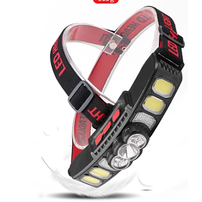 Lanterna de cap HX 811 cu 9 LED puternice si incarcare USB Lanterna de cap HX 811 cu 9 LED puternice si incarcare USB