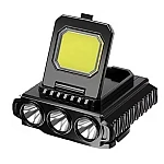 Lanterna frontala LY 801 Cob + 3 Led reglabila neagra