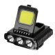 Lanterna frontala LY 801 Cob + 3 Led reglabila neagra