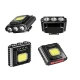 Lanterna frontala LY 801 Cob + 3 Led reglabila neagra