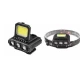 Lanterna frontala LY 801 Cob + 3 Led reglabila neagra