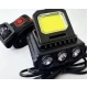 Lanterna frontala LY 801 Cob + 3 Led reglabila neagra
