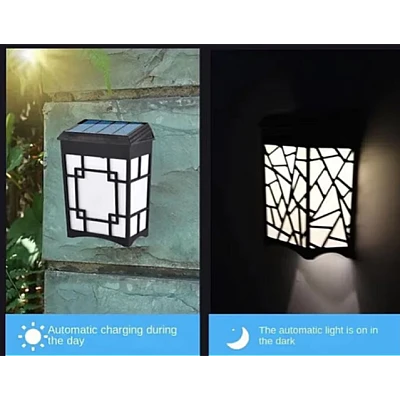 Lampa solara decorativa pentru perete cu LED Multicolor Lampa solara decorativa pentru perete cu LED Multicolor