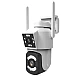 Camera de supraveghere PTZ WIFI 2.4G audio bidirectionala si lentila dual ALB Camera de supraveghere PTZ WIFI 2.4G audio bidirectionala si lentila dual ALB