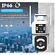 Camera de supraveghere PTZ WIFI 2.4G audio bidirectionala si lentila dual ALB Camera de supraveghere PTZ WIFI 2.4G audio bidirectionala si lentila dual ALB
