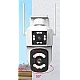 Camera de supraveghere PTZ WIFI 2.4G audio bidirectionala si lentila dual ALB Camera de supraveghere PTZ WIFI 2.4G audio bidirectionala si lentila dual ALB