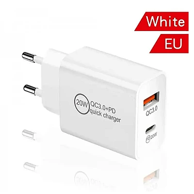 Incarcator pentru telefon PD+QC3.0 20W Incarcator pentru telefon PD+QC3.0 20W