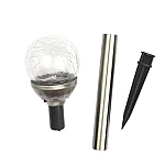 Set 4 lampi solare pentru gradina LED model glob de sticla