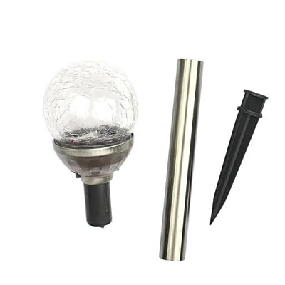 Set 4 lampi solare pentru gradina LED model glob de sticla Set 4 lampi solare pentru gradina LED model glob de sticla