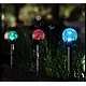 Set 4 lampi solare pentru gradina LED model glob de sticla Set 4 lampi solare pentru gradina LED model glob de sticla