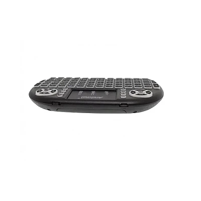 Tastatura Mini Wireless Q K07 cu Touchpad 2.4 GHz Iluminare RGB 7 Culori Tastatura Mini Wireless Q K07 cu Touchpad 2.4 GHz Iluminare RGB 7 Culori
