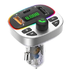 Modulator auto cu LED RGB BT FM Handsfree USB Andowl Q C668 Modulator auto cu LED RGB BT FM Handsfree USB Andowl Q C668