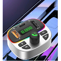 Modulator auto cu LED RGB BT FM Handsfree USB Andowl Q C668 Modulator auto cu LED RGB BT FM Handsfree USB Andowl Q C668