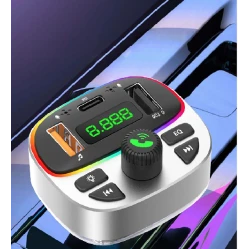Modulator auto cu LED RGB BT FM Handsfree USB Andowl Q C668 Modulator auto cu LED RGB BT FM Handsfree USB Andowl Q C668