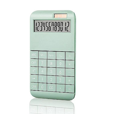 Calculator de birou multifunctional PN 2888 cu incarcare solara Verde Calculator de birou multifunctional PN 2888 cu incarcare solara Verde