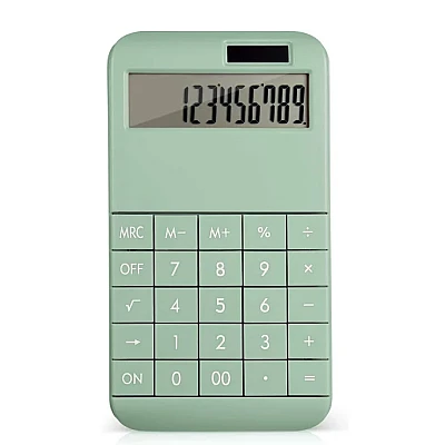 Calculator de birou multifunctional PN 2888 cu incarcare solara Verde Calculator de birou multifunctional PN 2888 cu incarcare solara Verde
