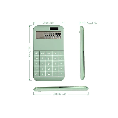 Calculator de birou multifunctional PN 2888 cu incarcare solara Verde Calculator de birou multifunctional PN 2888 cu incarcare solara Verde