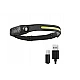 Lanterna frontala de cap LED USB AS 51737 Negru Lanterna frontala de cap LED USB AS 51737 Negru