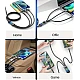 Cablu de date 3 IN 1 afisaj digital PD100W Lightning/ Type C/Micro Cablu de date 3 IN 1 afisaj digital PD100W Lightning/ Type C/Micro
