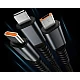 Cablu de date 3 IN 1 afisaj digital PD100W Lightning/ Type C/Micro Cablu de date 3 IN 1 afisaj digital PD100W Lightning/ Type C/Micro
