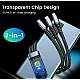 Cablu de date 3 IN 1 afisaj digital PD100W Lightning/ Type C/Micro Cablu de date 3 IN 1 afisaj digital PD100W Lightning/ Type C/Micro