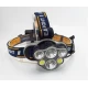 Lanterna frontala de cap 6 LED prindere pe cap RD C085 Negru Galben