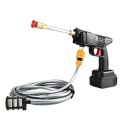 Aparat de spalat electric cu presiune puternica 2 acumulatori 48V 8L/min 25 Bari Aparat de spalat electric cu presiune puternica 2 acumulatori 48V 8L/min 25 Bari