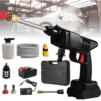 Aparat de spalat electric cu presiune puternica 2 acumulatori 48V 8L/min 25 Bari Aparat de spalat electric cu presiune puternica 2 acumulatori 48V 8L/min 25 Bari