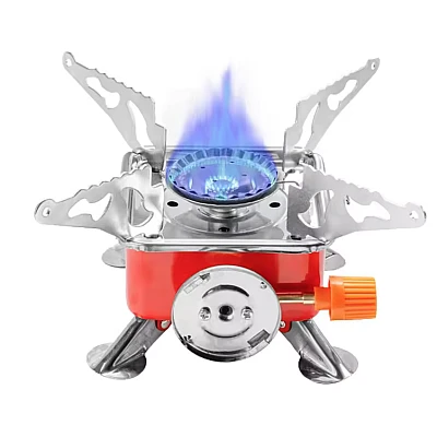 Mini arzator cu butelie inclusa pentru drumetii Mini arzator cu butelie inclusa pentru drumetii