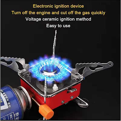 Mini arzator cu butelie inclusa pentru drumetii Mini arzator cu butelie inclusa pentru drumetii