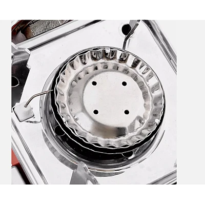 Mini arzator cu butelie inclusa pentru drumetii Mini arzator cu butelie inclusa pentru drumetii