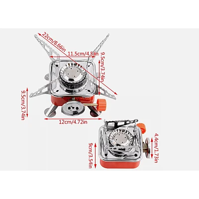 Mini arzator cu butelie inclusa pentru drumetii Mini arzator cu butelie inclusa pentru drumetii