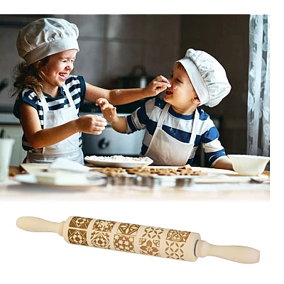 Sucitor cu imprimeu lemn natur 39 cm Sucitor cu imprimeu lemn natur 39 cm